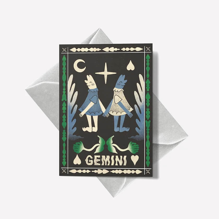 Gemini Mini Greetings Card