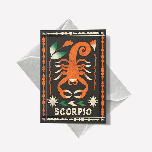 Scorpio Mini Greetings Card