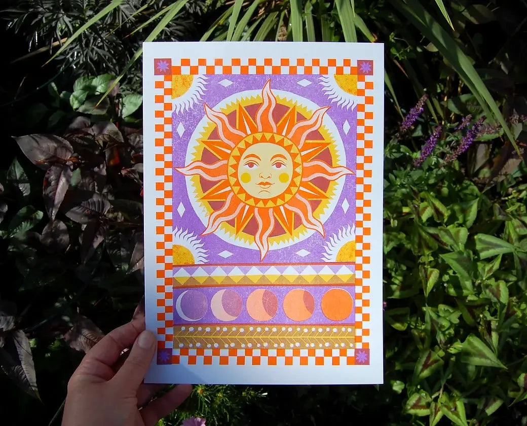 Sunbeam A4 Risograph Print