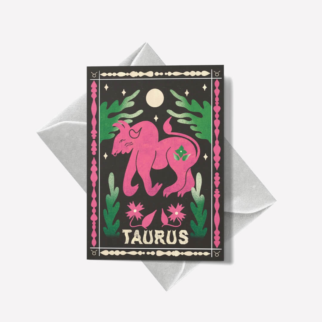 Taurus Mini Greetings Card