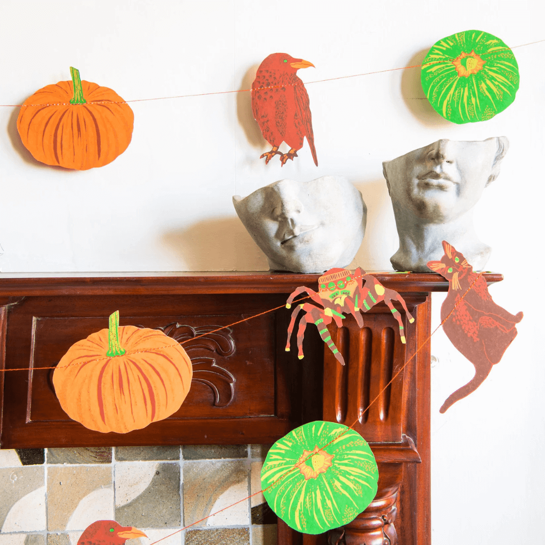 Halloween Pumpkin Paper Garland