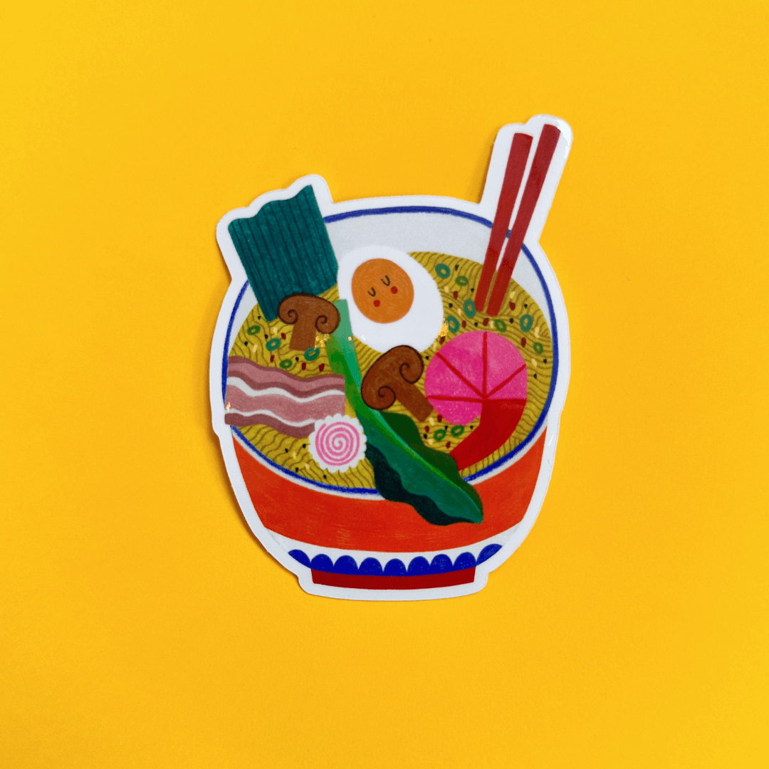 Ramen Noodle Vinyl Sticker