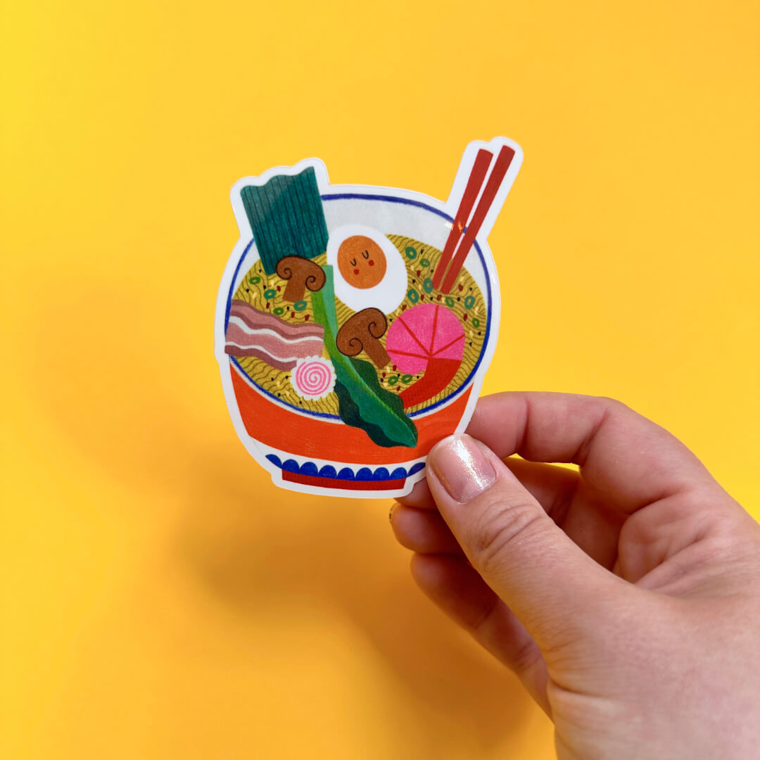 Ramen Noodle Vinyl Sticker