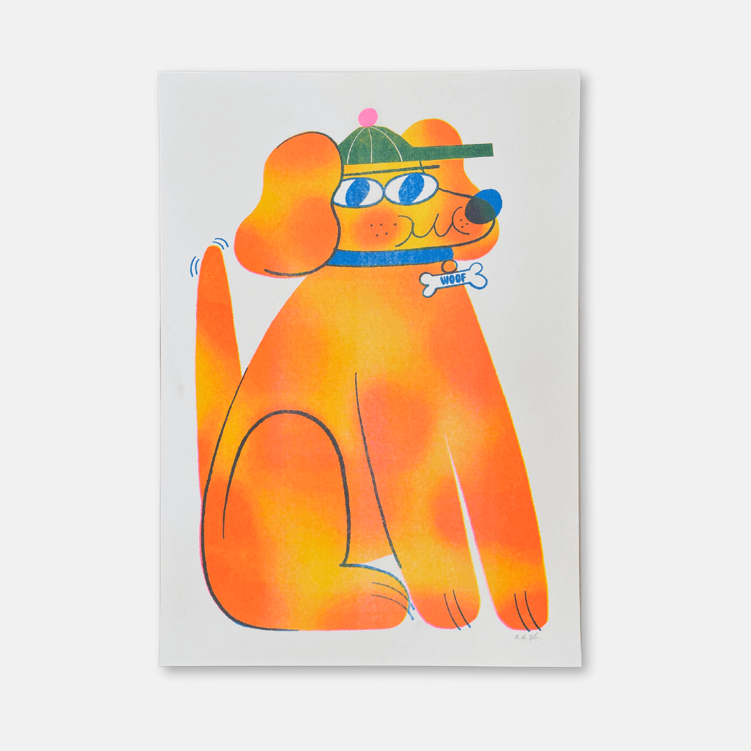 Dogo A3 Riso Print