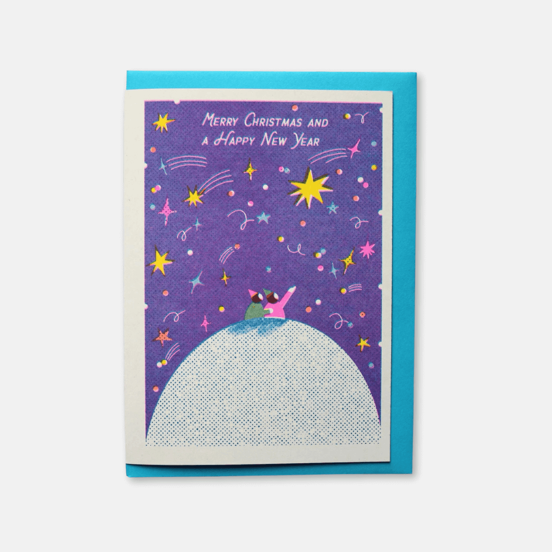 Stargazing Christmas Greetings Card