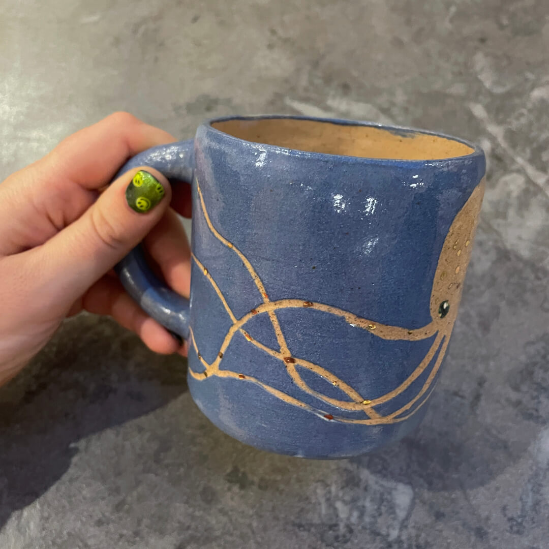 Blue Octo Mug