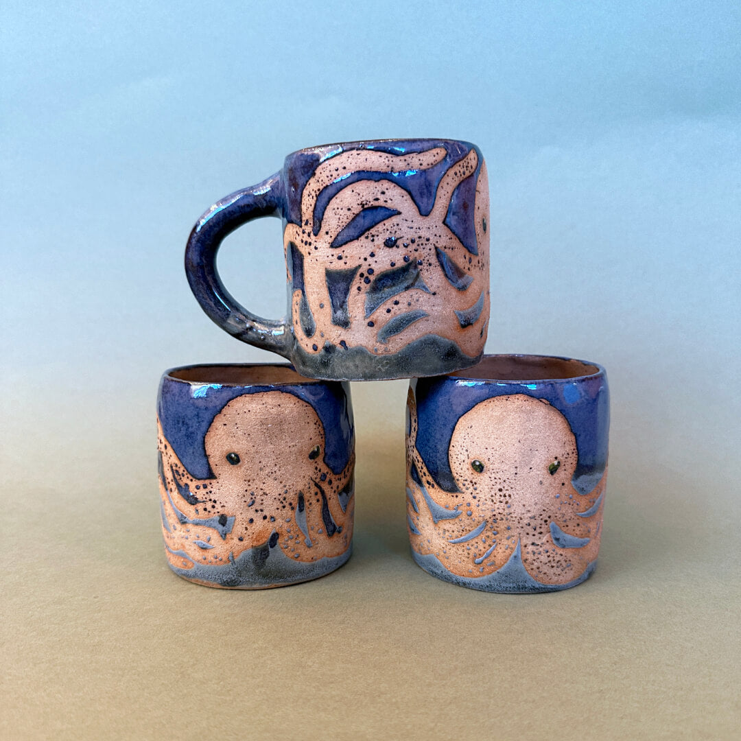 Blue Octo Mug