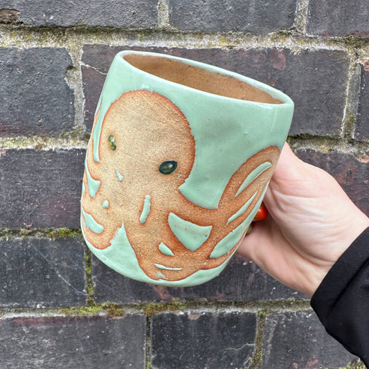Mint Green Octopus Mug