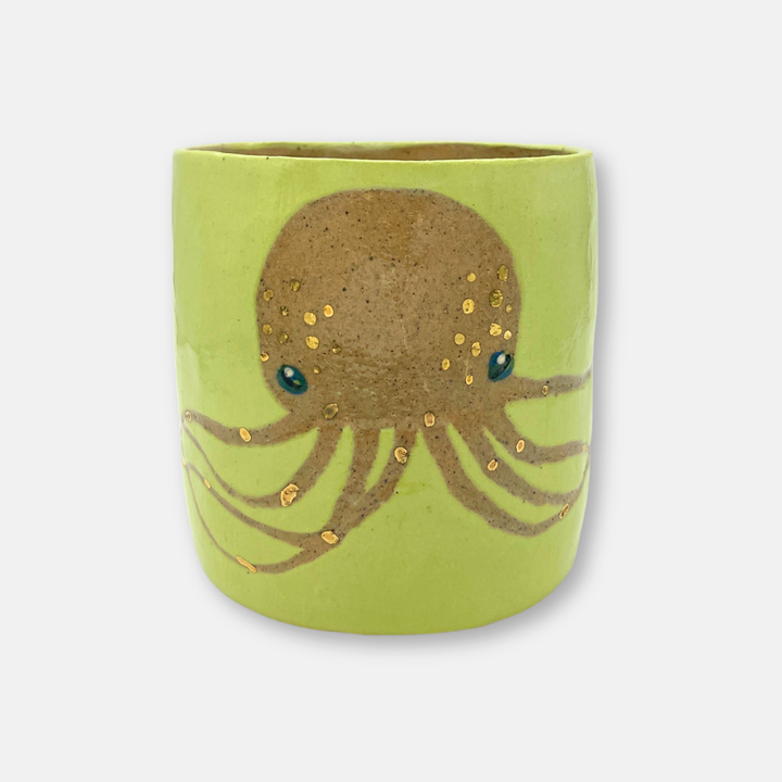 Lemon Yellow Octopus Mug