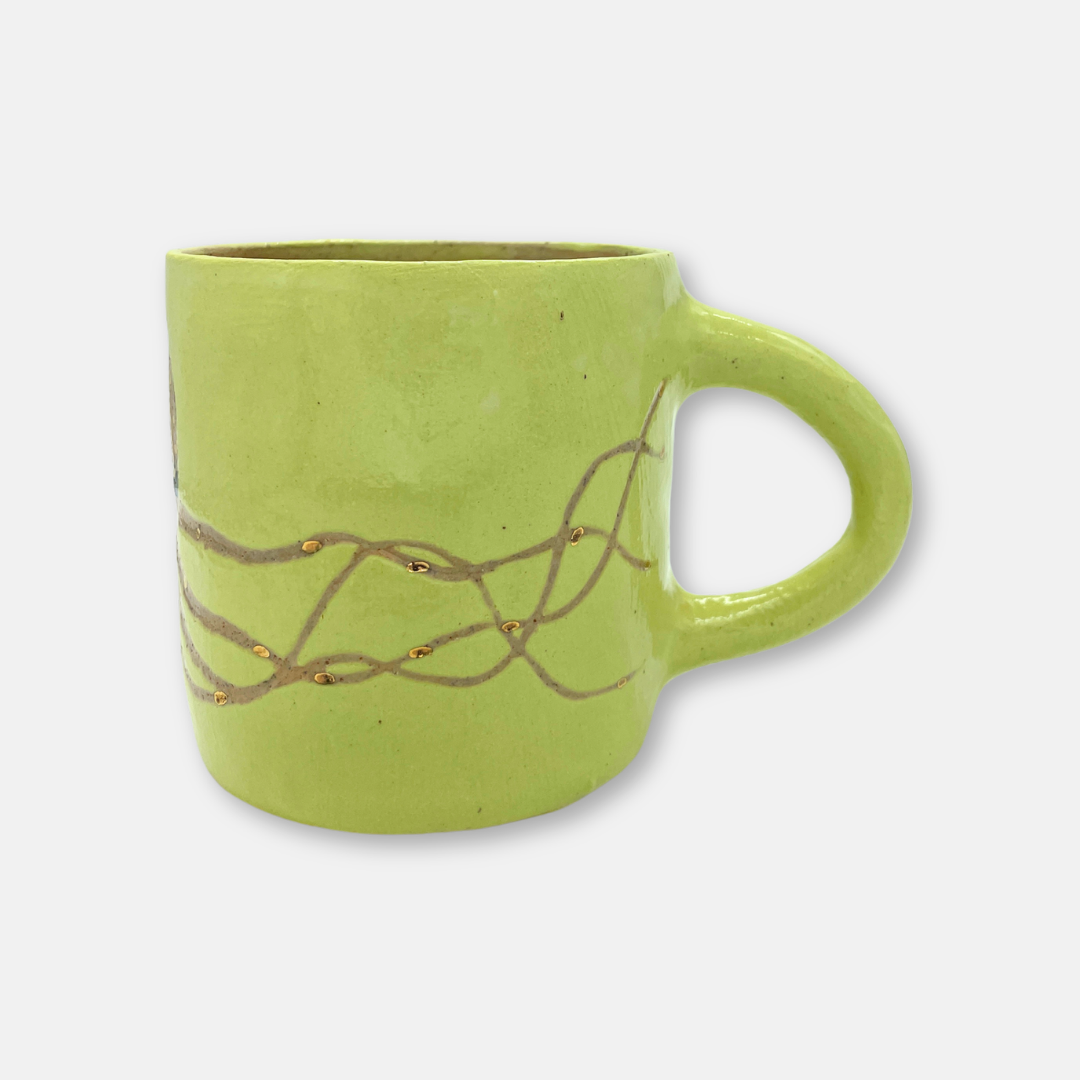 Lemon Yellow Octopus Mug