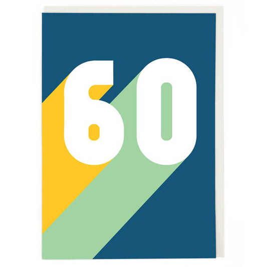 Retro 60 Birthday Greetings Card