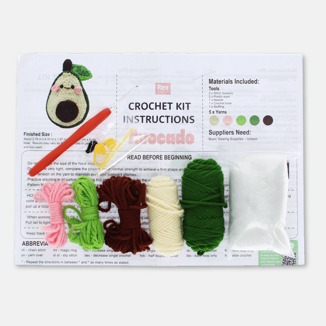Avocado Crochet Kit