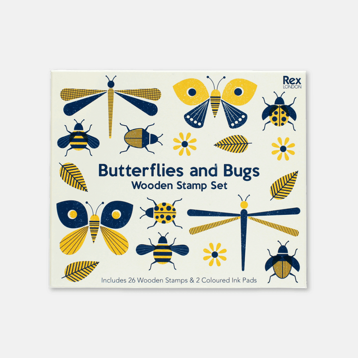 Butterflies & Bugs Wooden Stamp Set