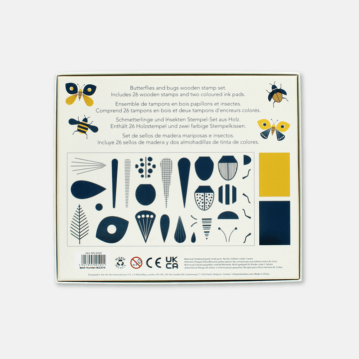 Butterflies & Bugs Wooden Stamp Set