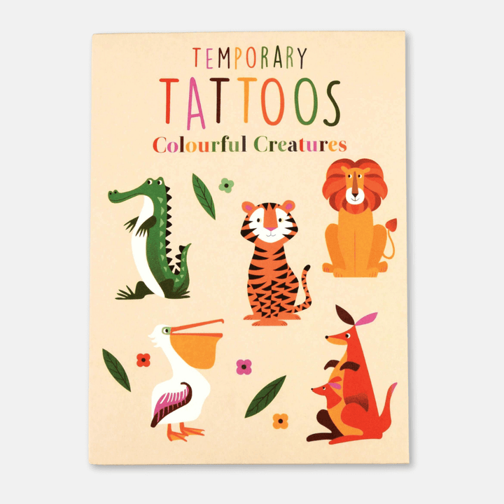Colourful Creatures Temporary Tattoos Pack