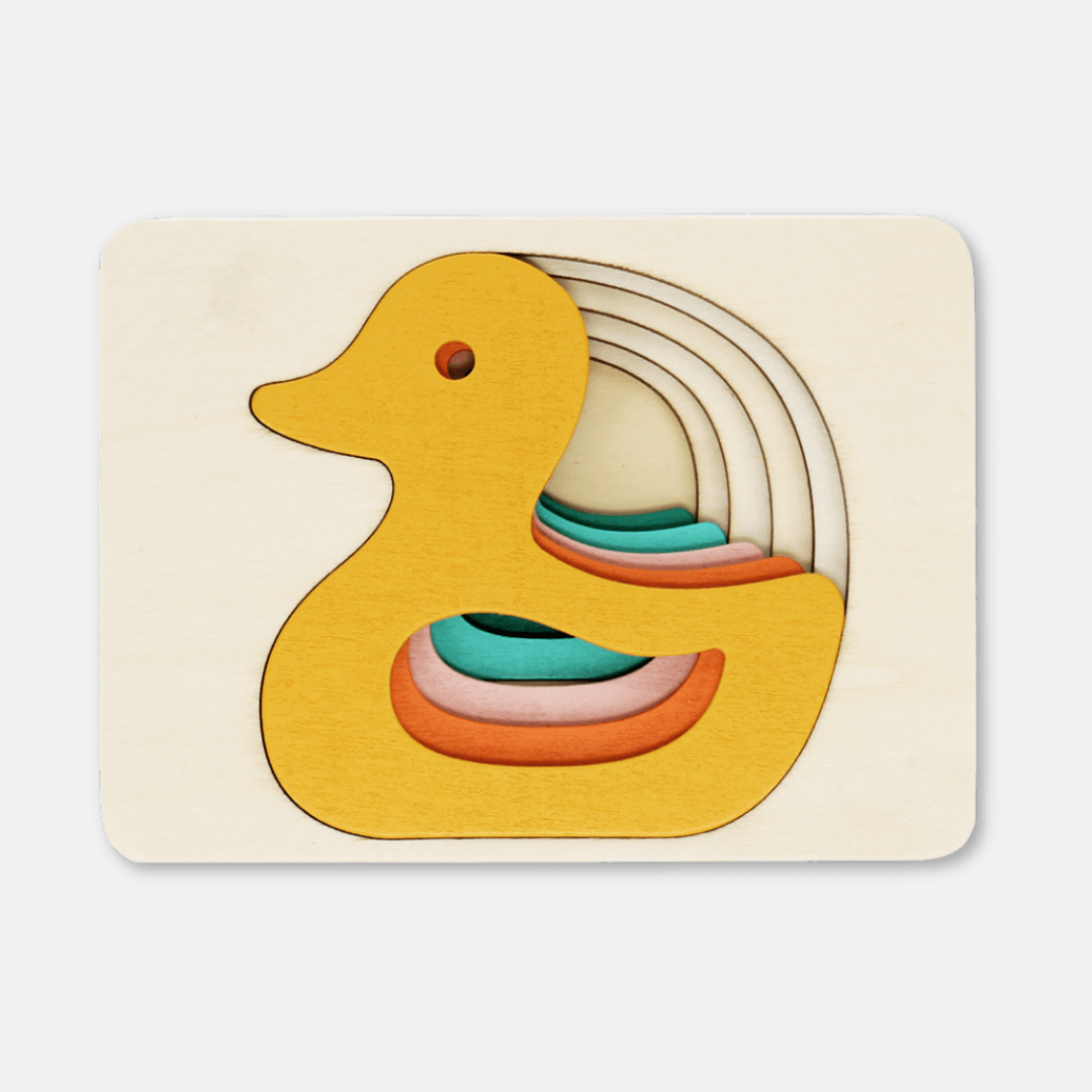 Wooden Duck Layered Puzzle