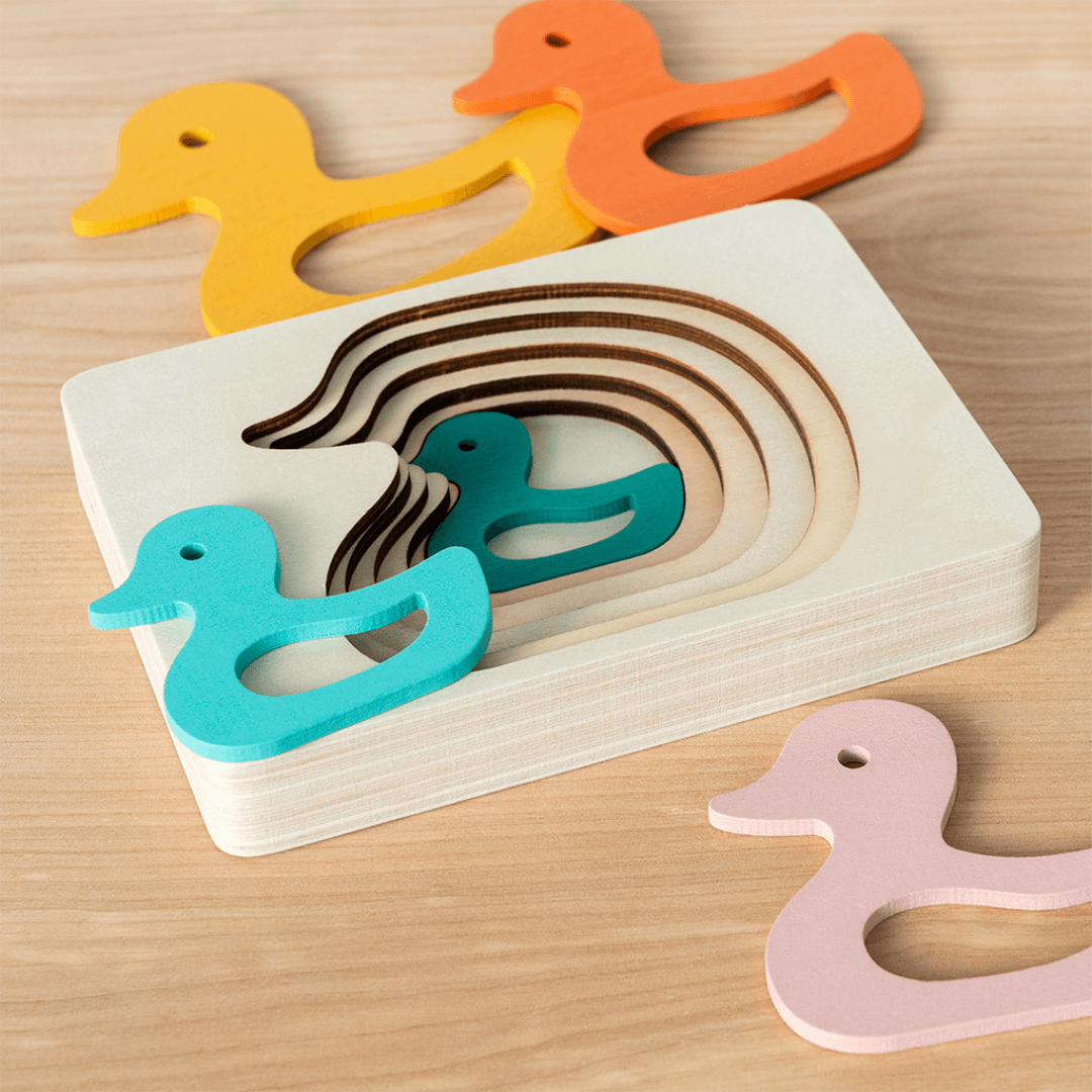 Wooden Duck Layered Puzzle