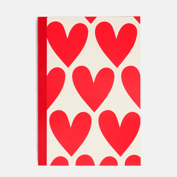 Hearts A5 Lined Notebook