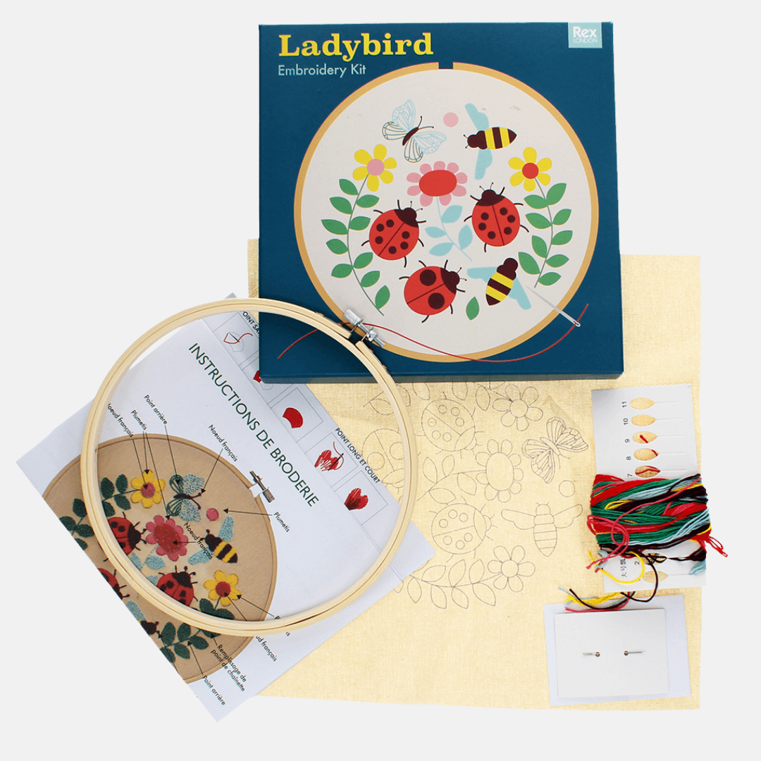 Ladybird Embroidery Craft Kit