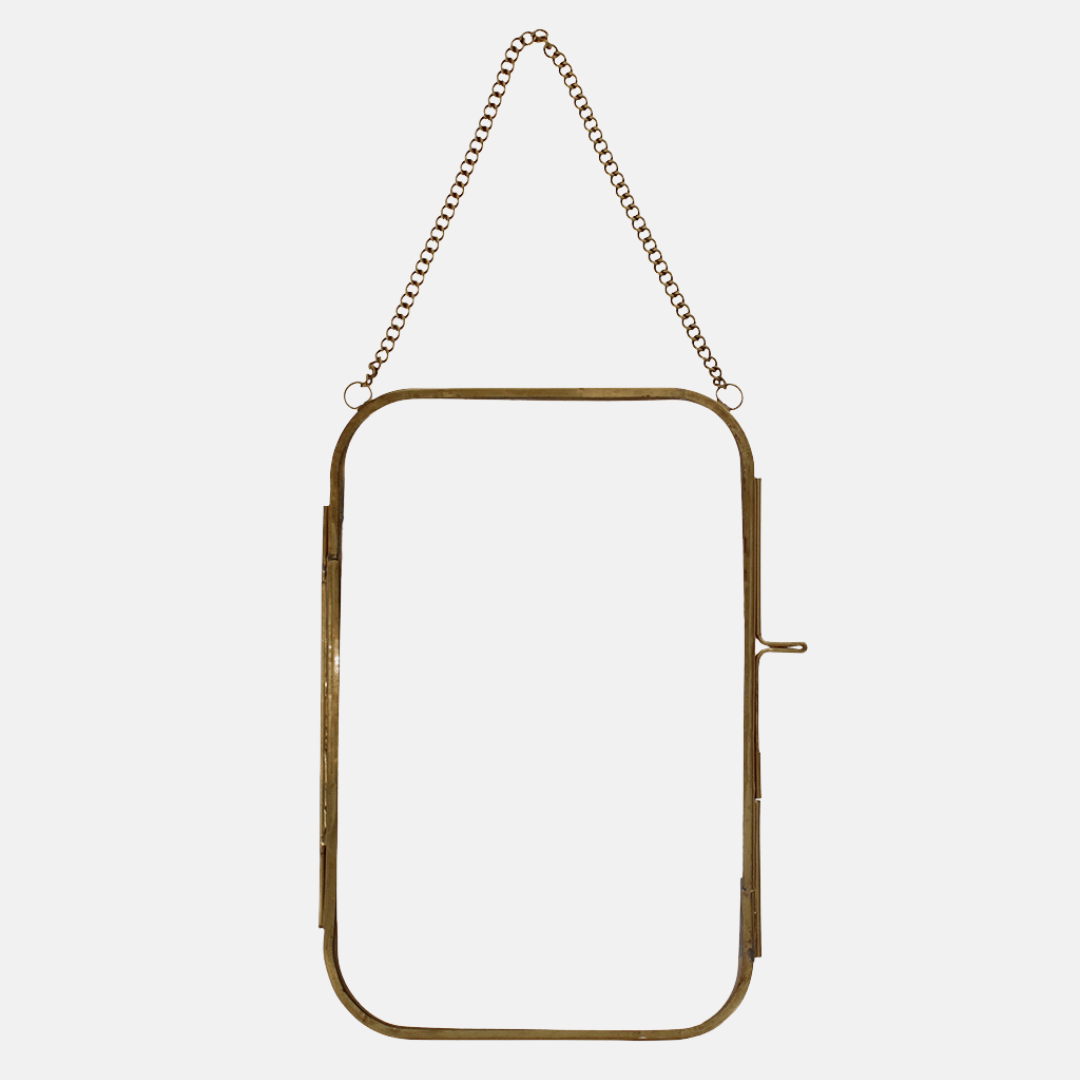 Rounded Brass Hanging Frames