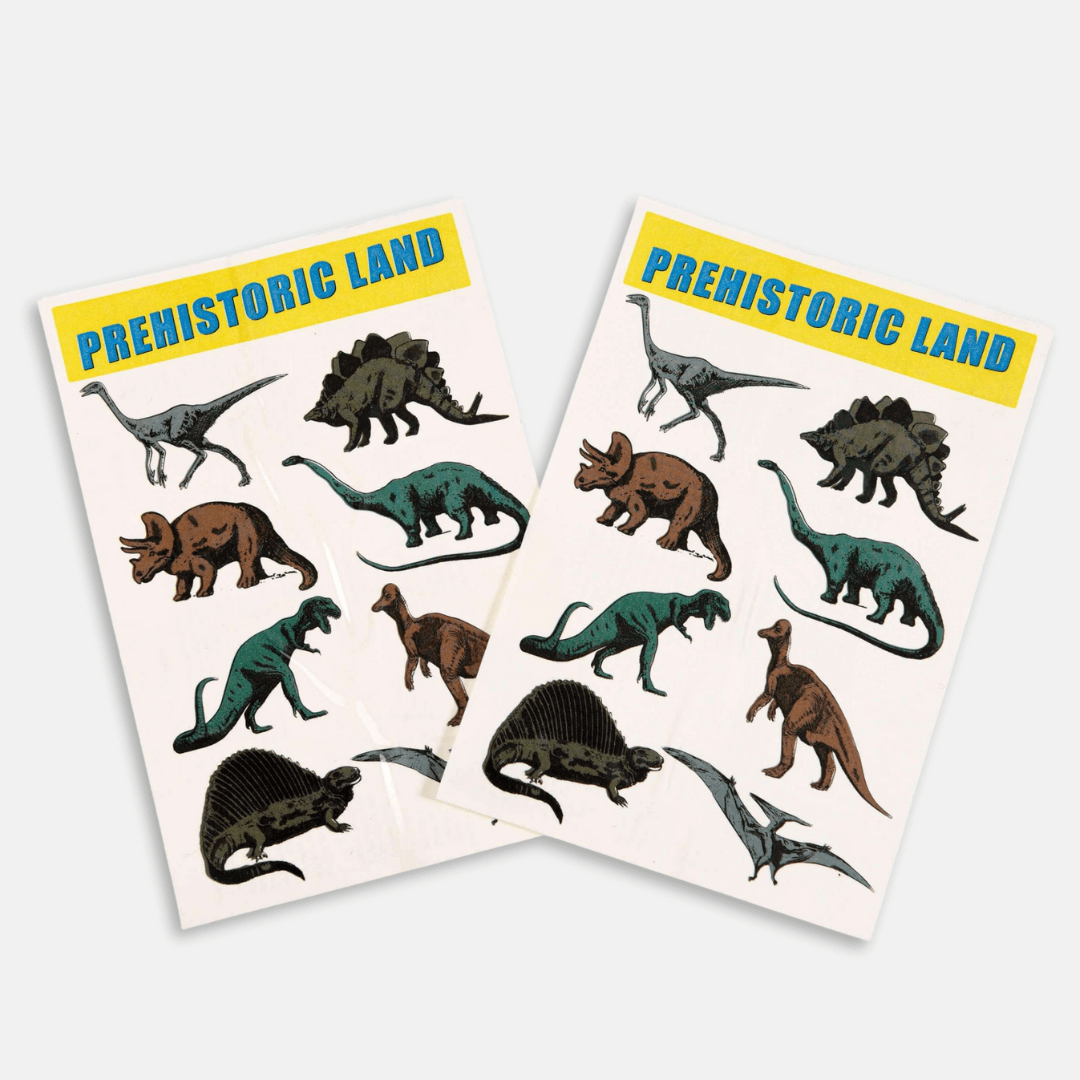 Prehistoric Land Dinosaur Temporary Tattoos Pack