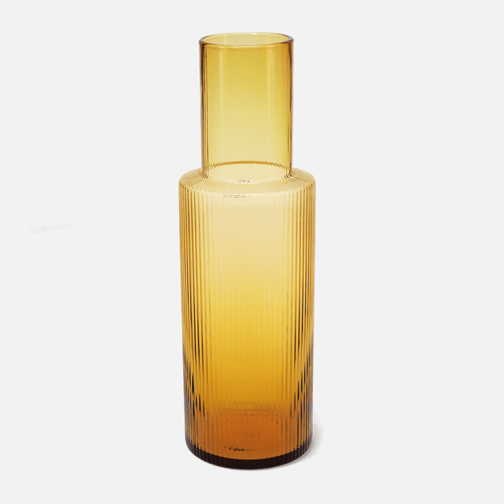 Ribbed Glass Carafe