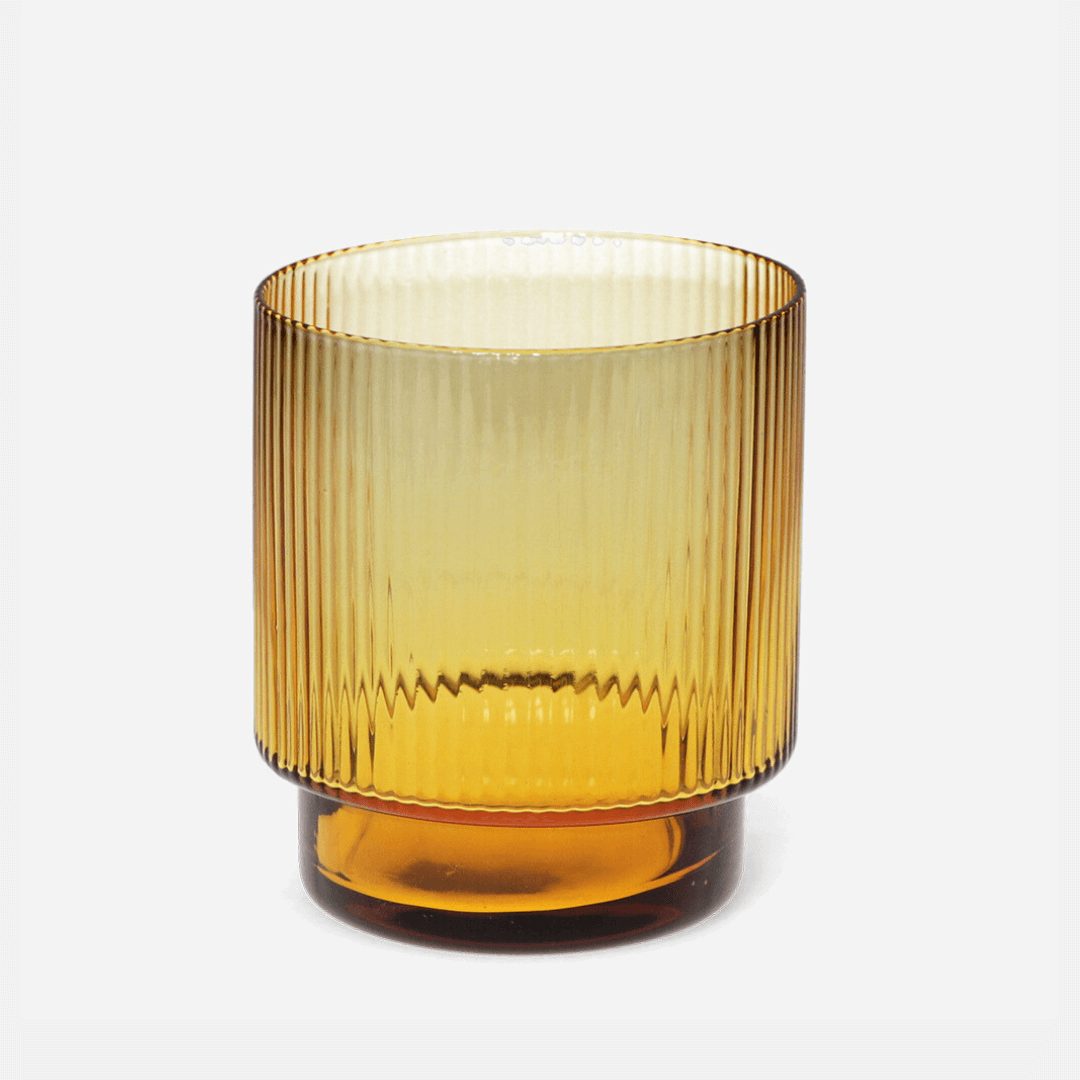 Ribbed Glass Tumblers