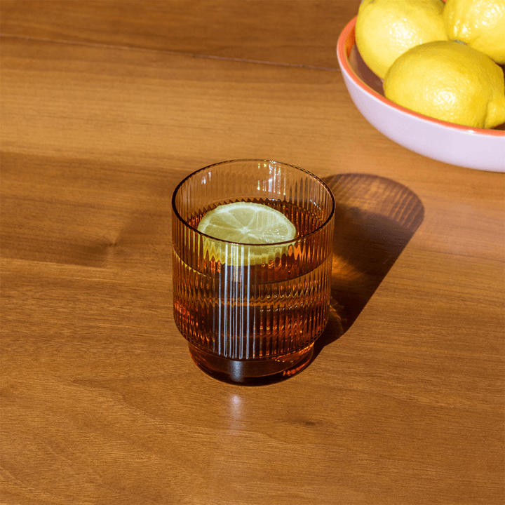 Ribbed Glass Tumblers