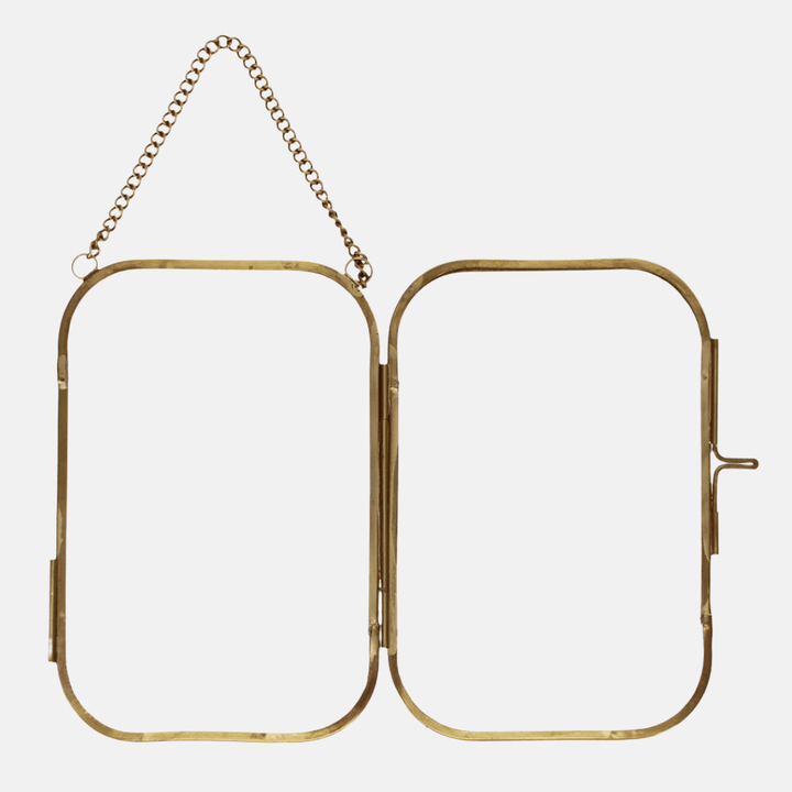 Rounded Brass Hanging Frames