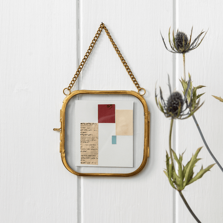 Rounded Brass Hanging Frames