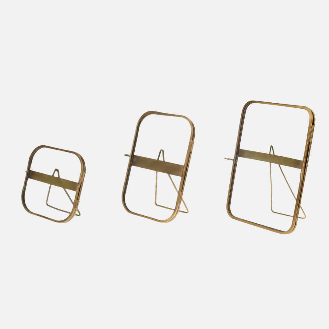 Rounded Brass Standing Frames