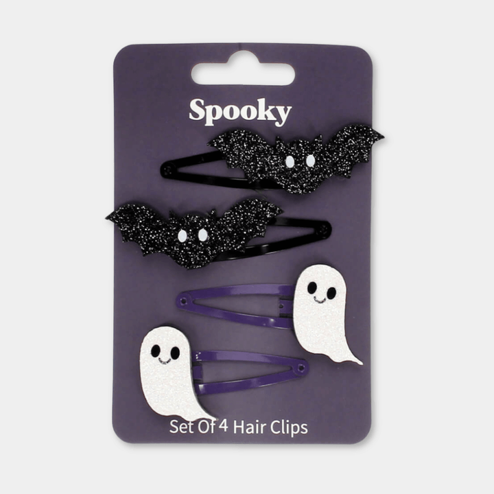 Spooky Glitter Hair Clips