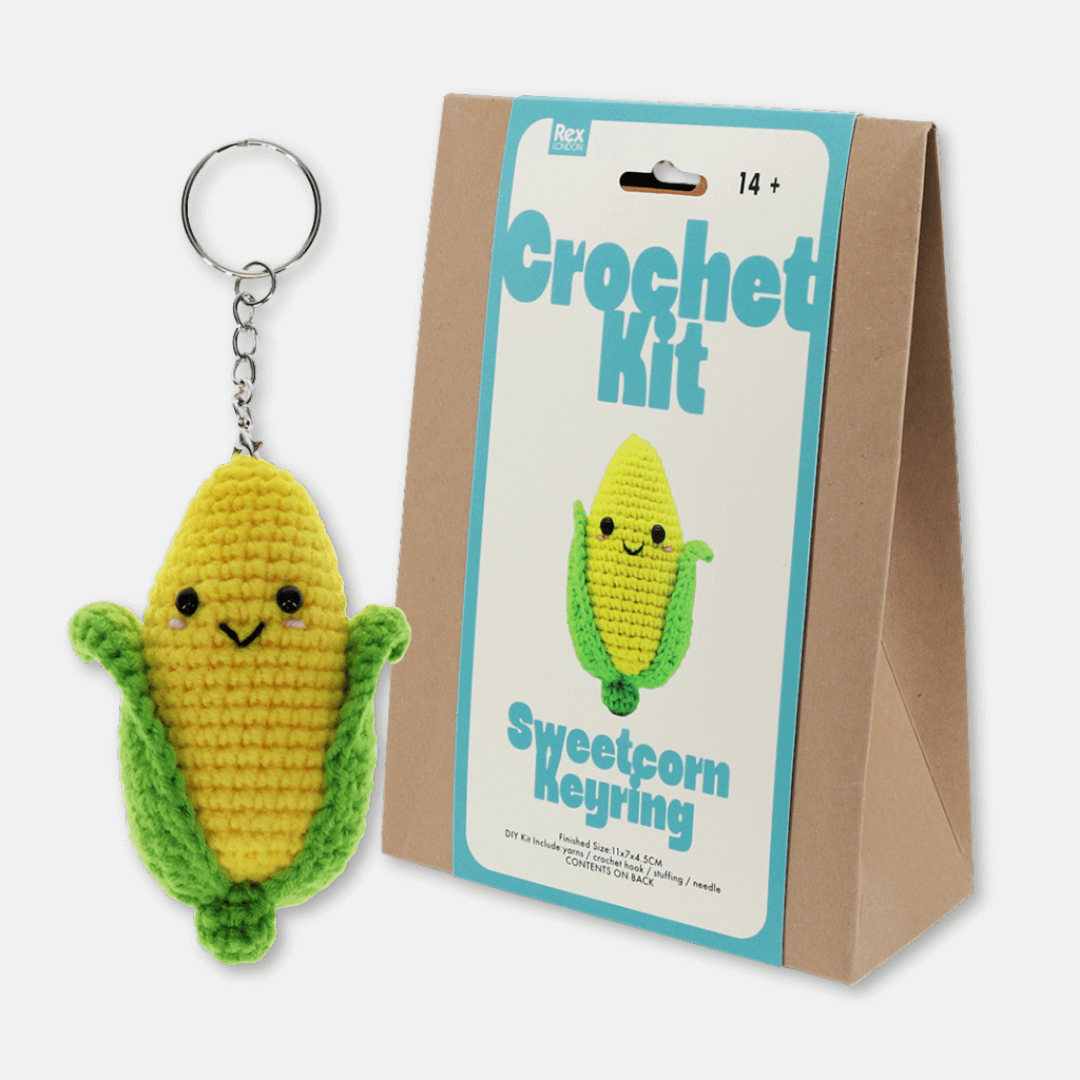 Sweetcorn Keyring Crochet Kit