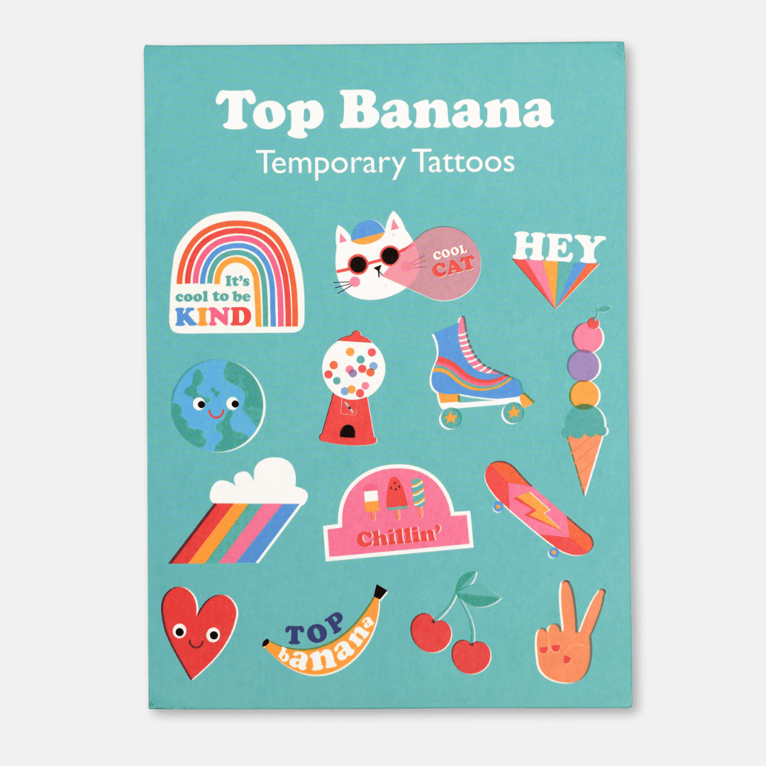 Top Banana Temporary Tattoos