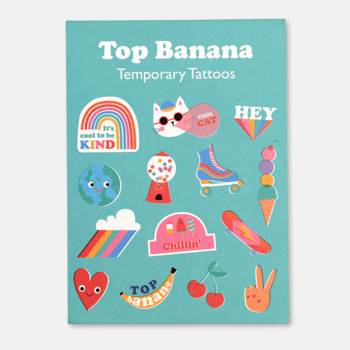 Top Banana Temporary Tattoos