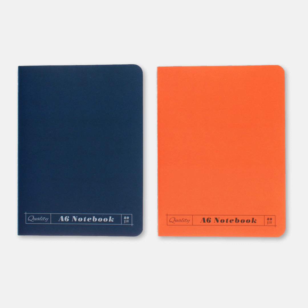 Turquoise & Orange A6 Notebook Set