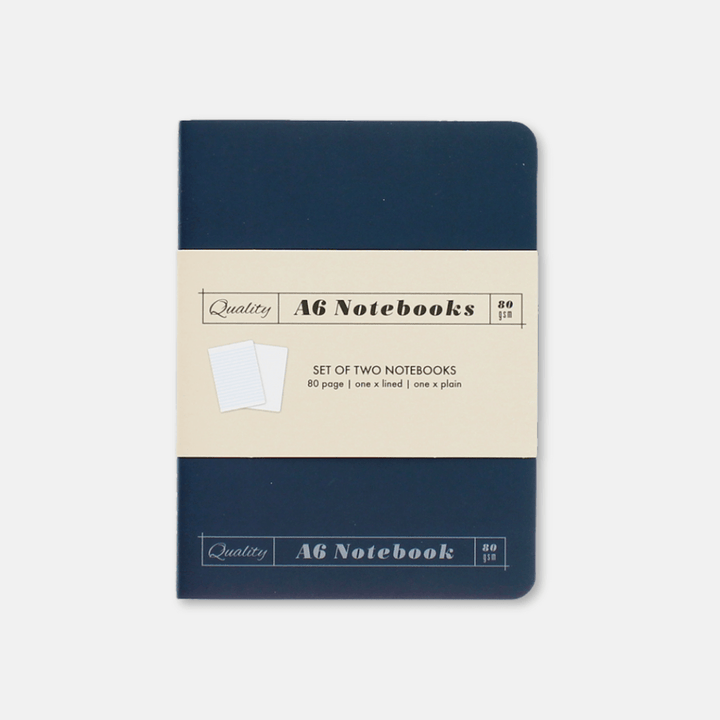 Turquoise & Orange A6 Notebook Set