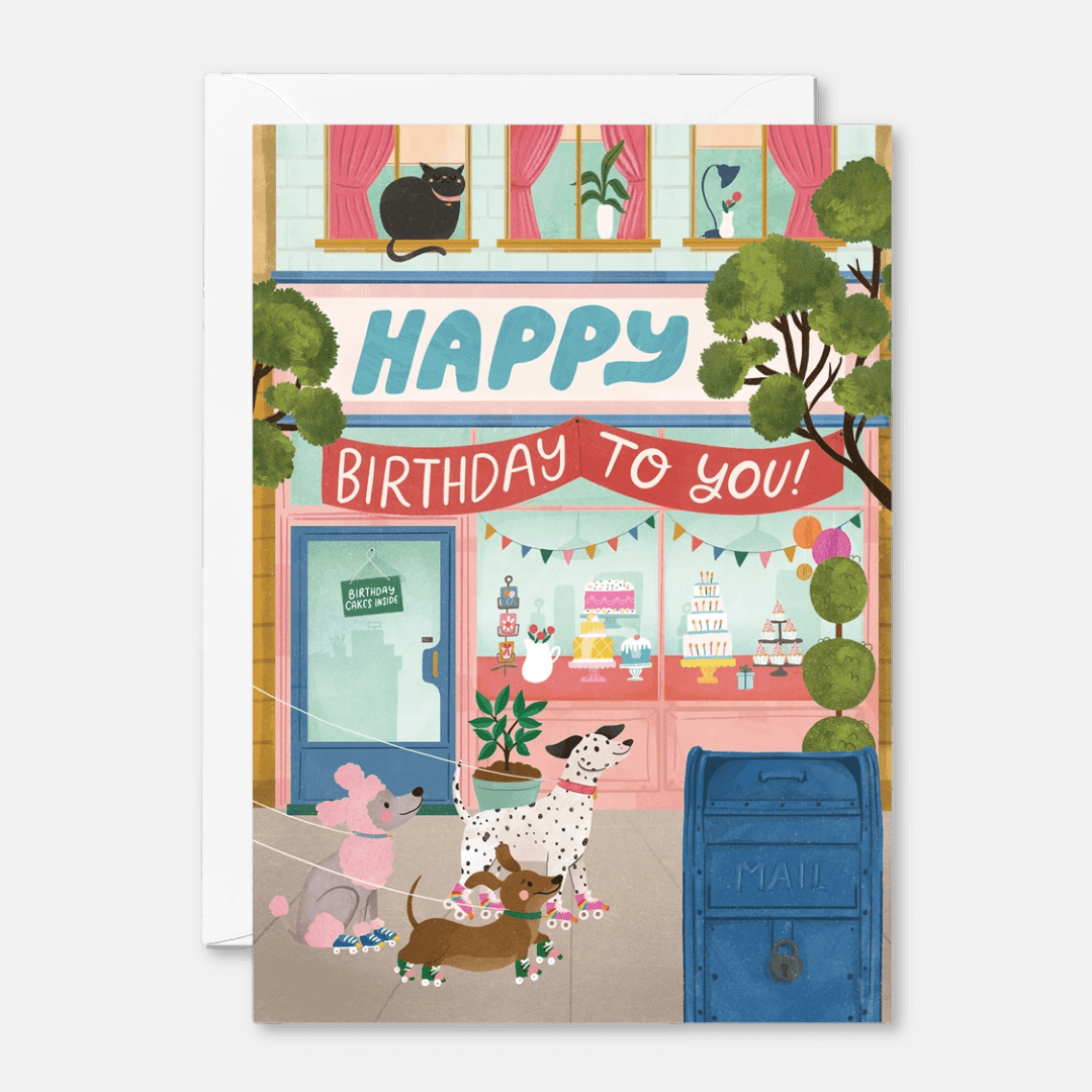 Birthday Cake Shop Greetings Card