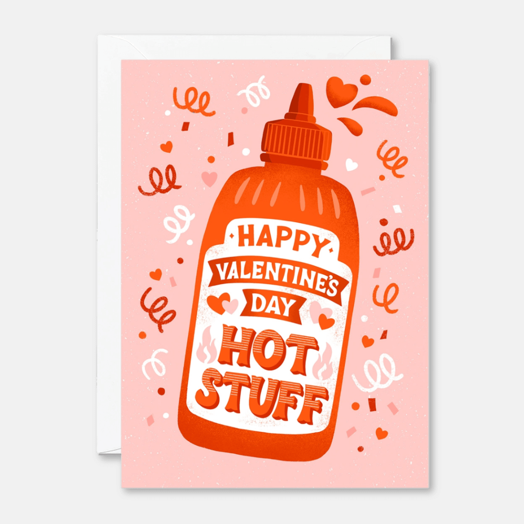 Valentine's Hot Sauce Greetings Card