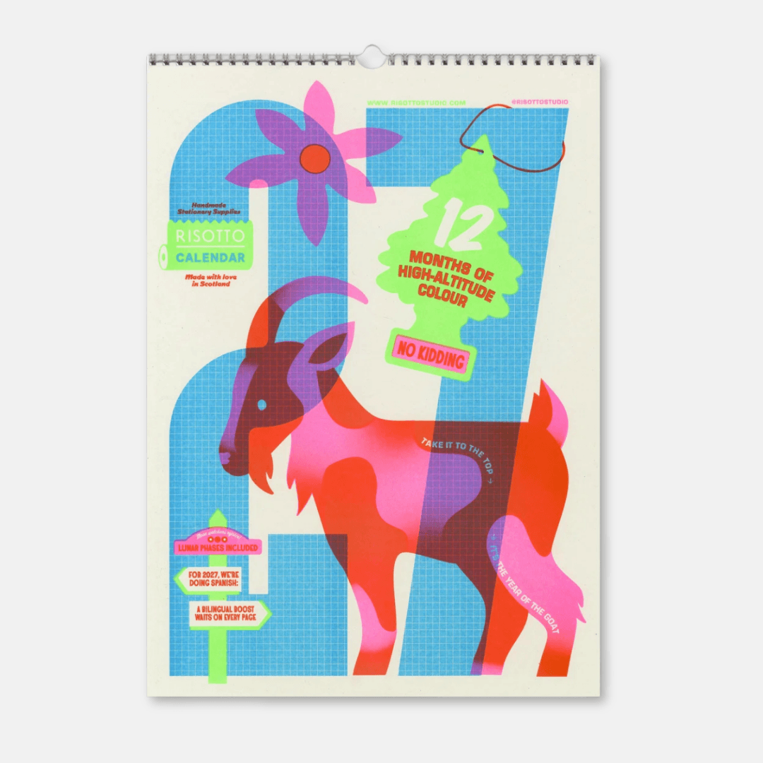 Risotto Studio 2027 Wall Calendar