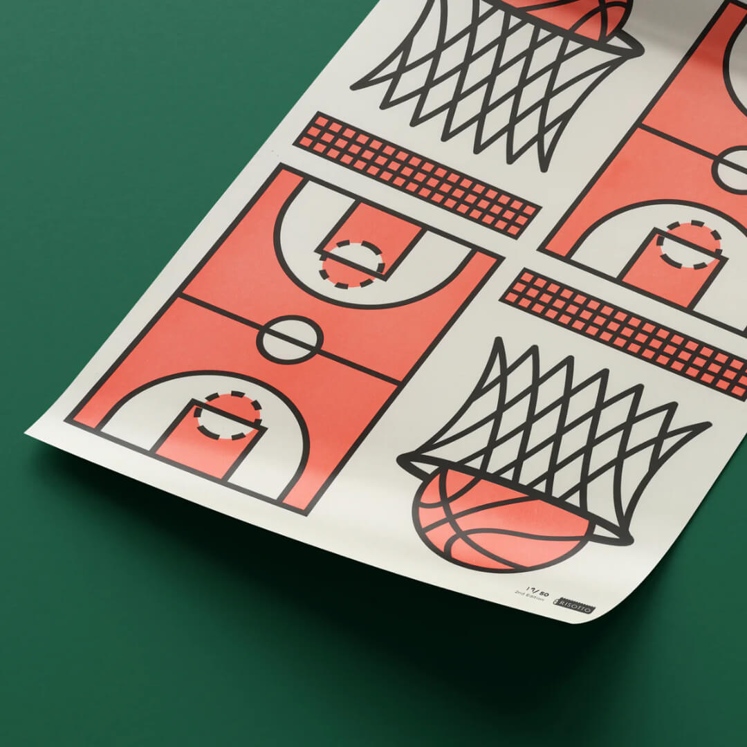 Basket A3 Riso Art Print