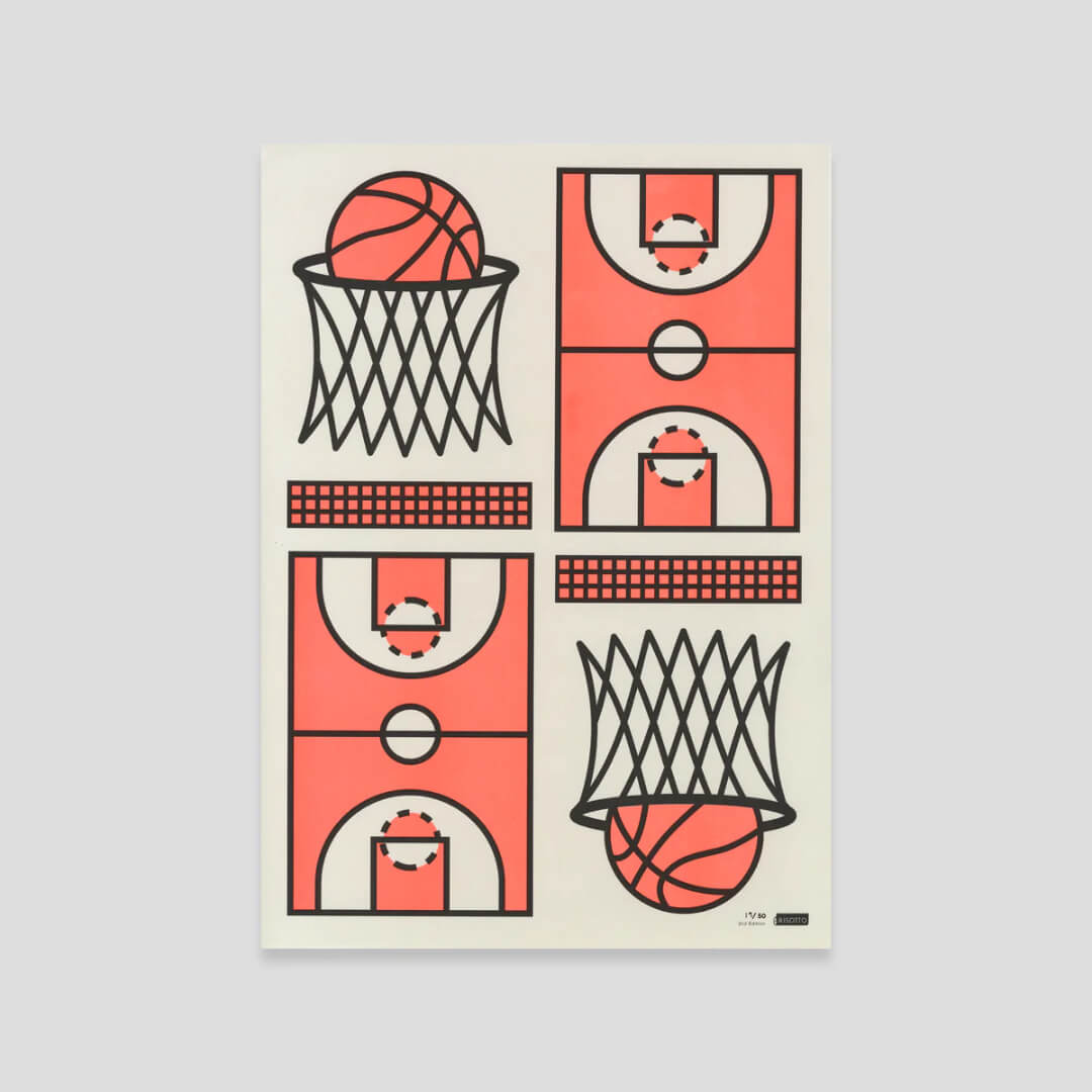 Basket A3 Riso Art Print