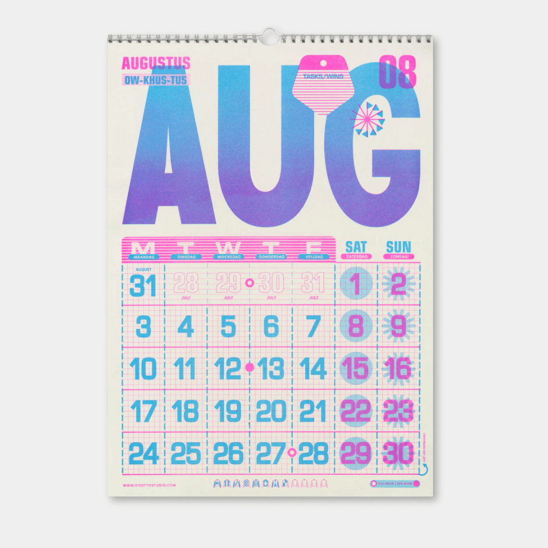 Risotto Studio 2026 Wall Calendar