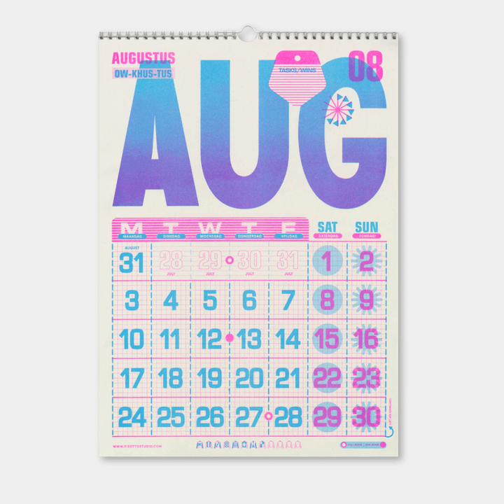 Risotto Studio 2026 Wall Calendar