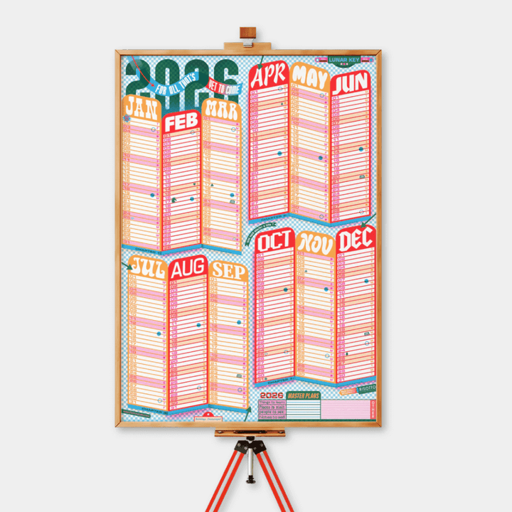 Risotto Studio XL 2026 Wall Planner