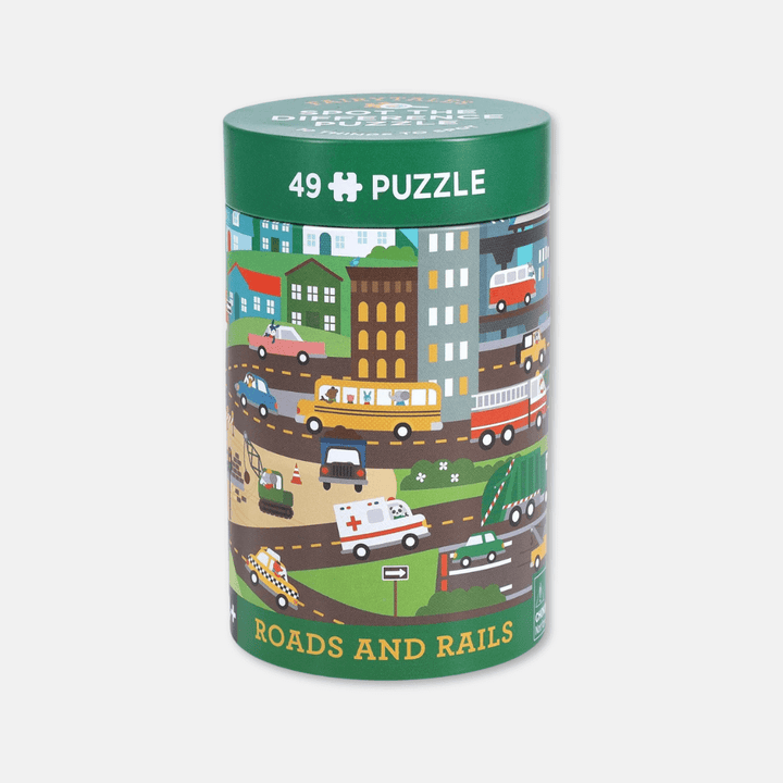 Roads and Rails Spot The Difference Puzzle