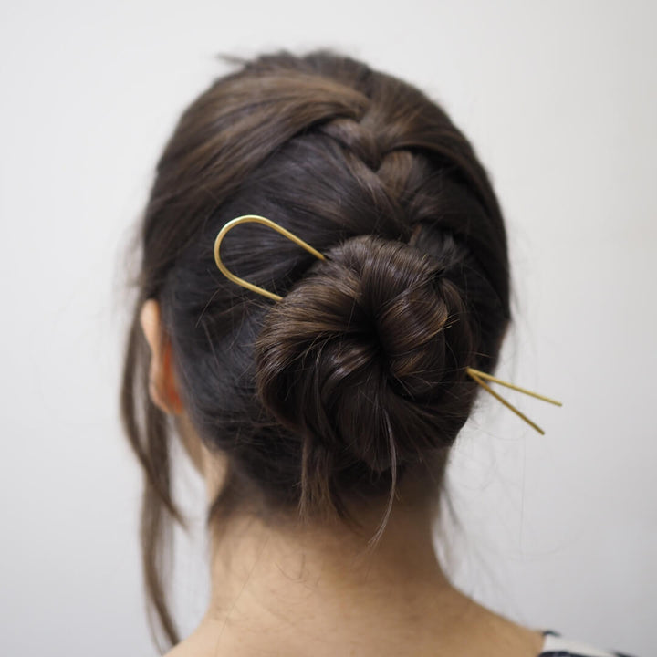 Straight Brass Hair Pin