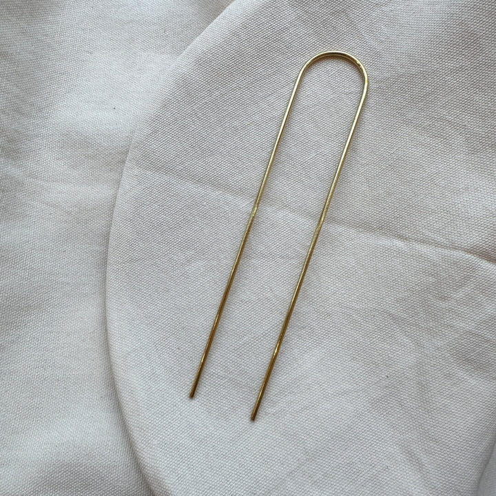 Straight Brass Hair Pin