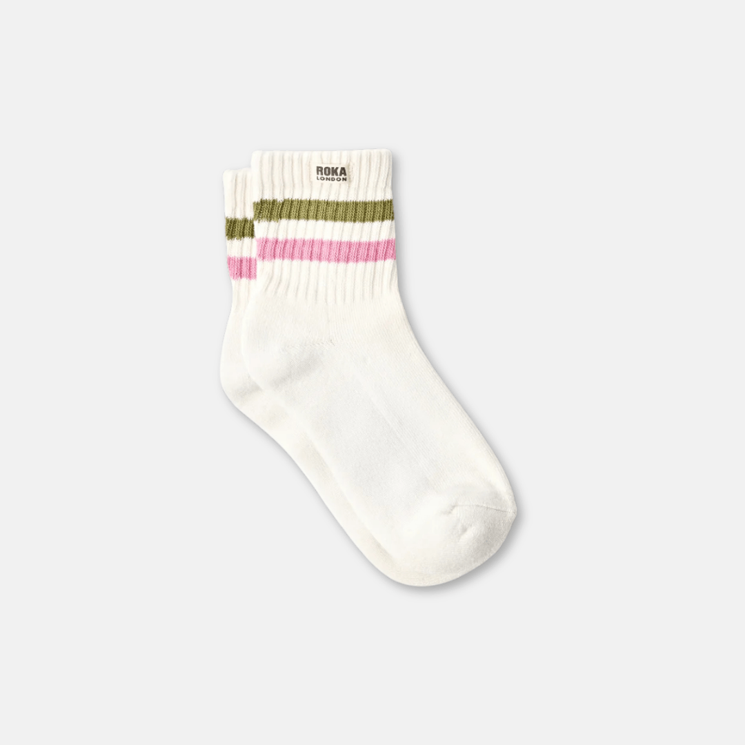 Windsor Stripe Womens Crew Socks
