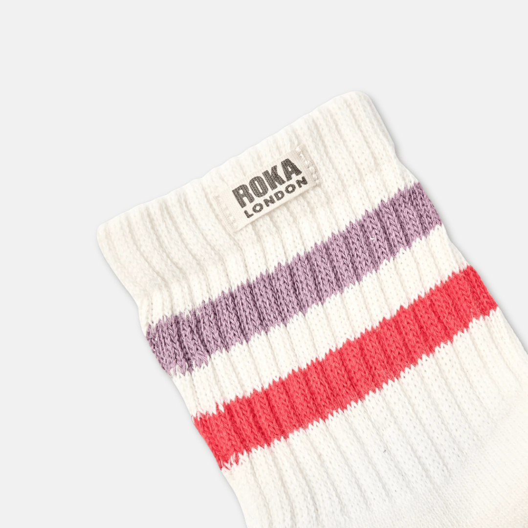 Windsor Stripe Womens Crew Socks